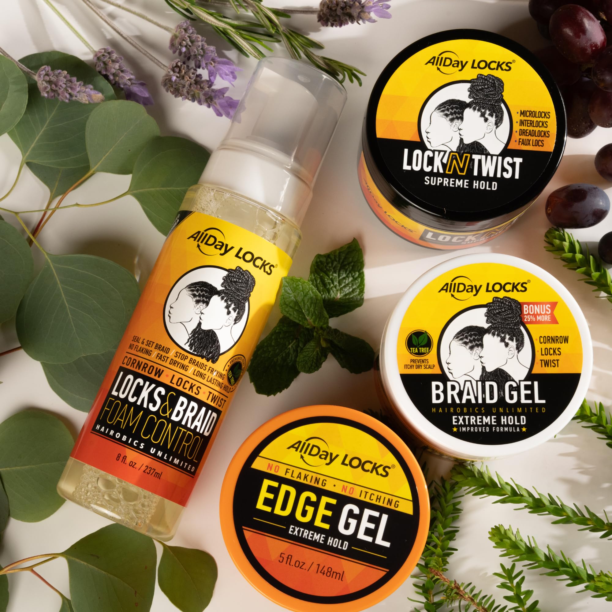 Gel AllDay Locks rinçage propre sans résidu après coiffage.