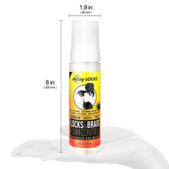 AllDay Locks Mousse – finition lisse qui apporte brillance naturelle sur les tresses.