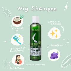 AllDay Locks Shampoing Perruque Synthétique – compatible avec les colorations.