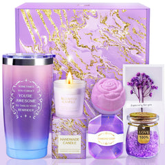Coffret Allemu lavande: ambiance romantique et relaxation prête à offrir