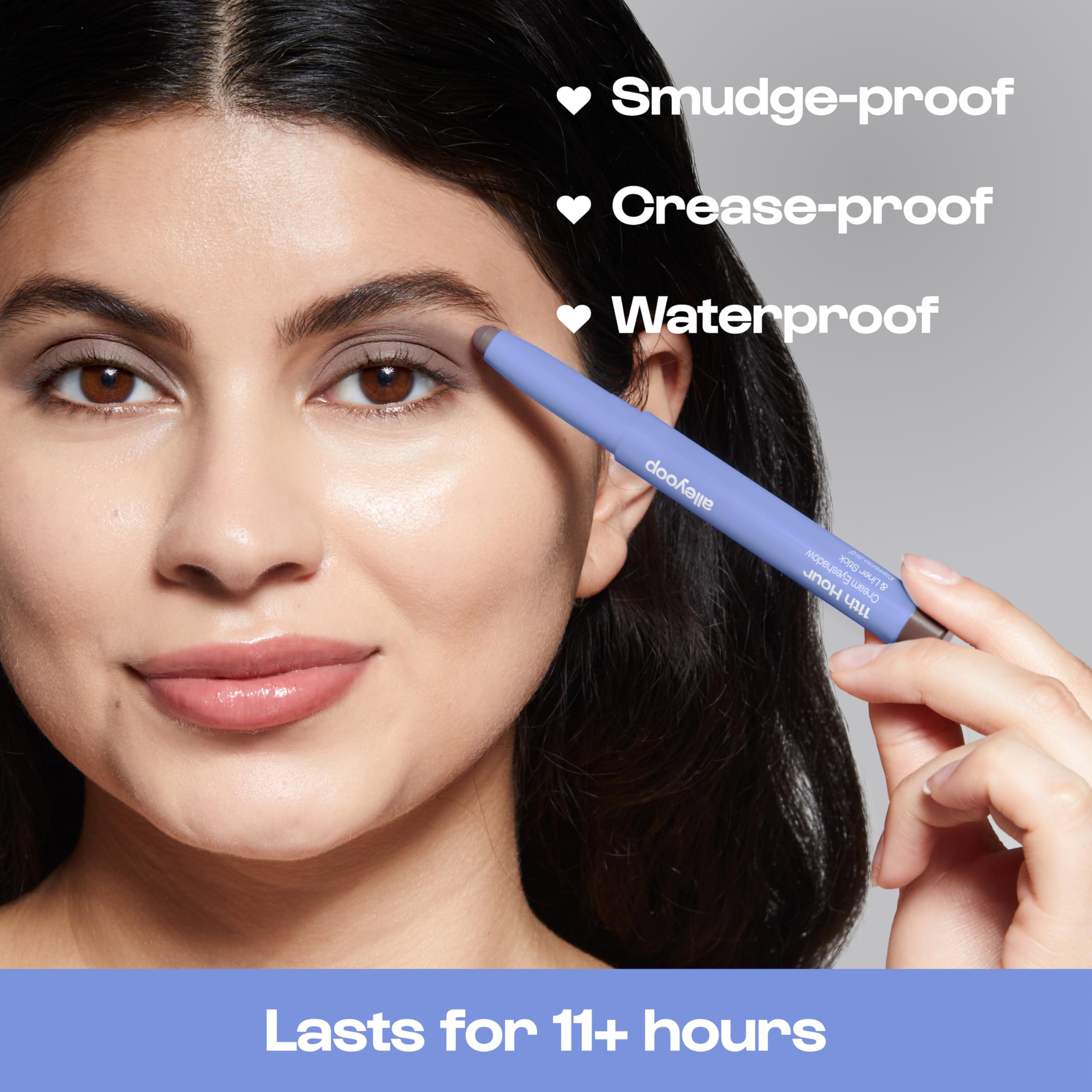 ALLEYOOP 11th Hour two-in-one eyeshadow and liner in one pencil.