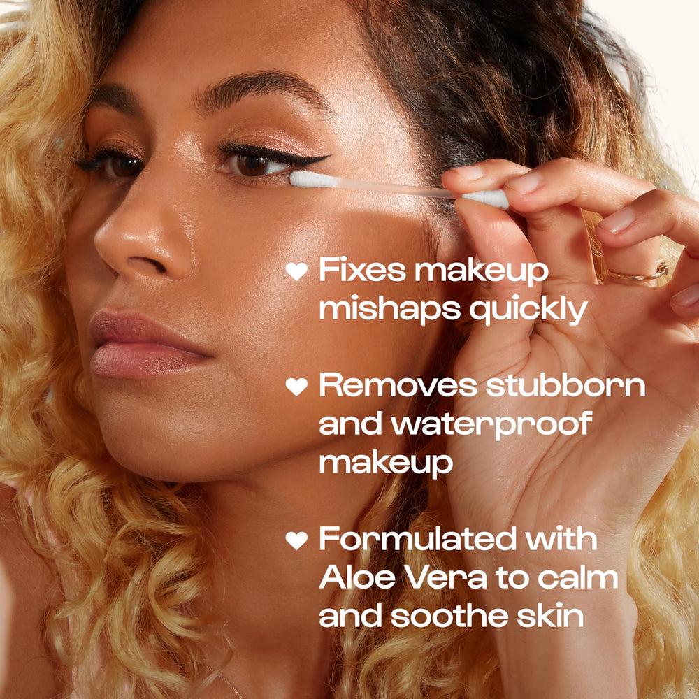 ALLEYOOP coton-embout-liquide précis: usage ciblé pour yeux, lèvres et sourcils