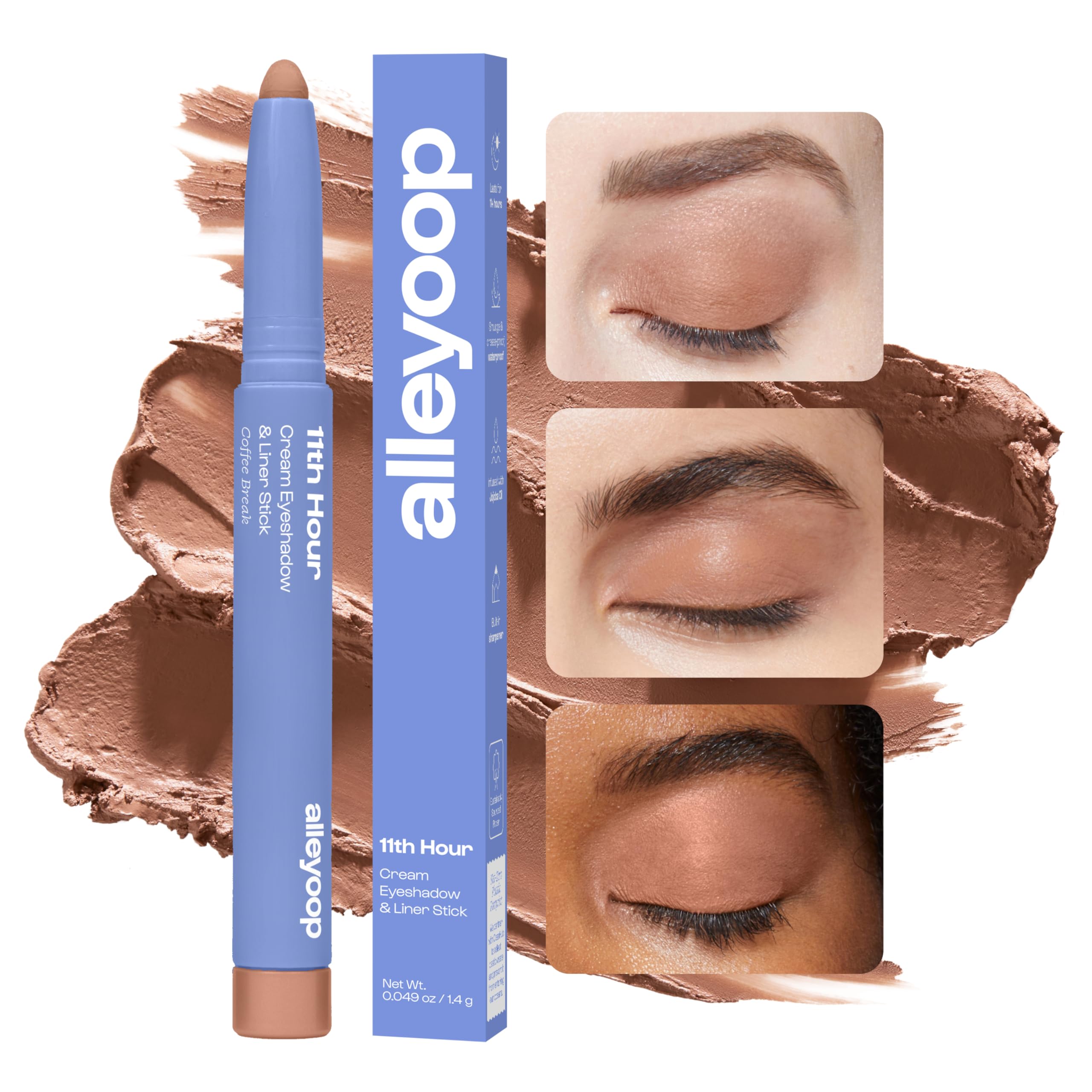 ALLEYOOP crème-a-poudre ombre Chestnut Matte, fini velouté et polyvalent.
