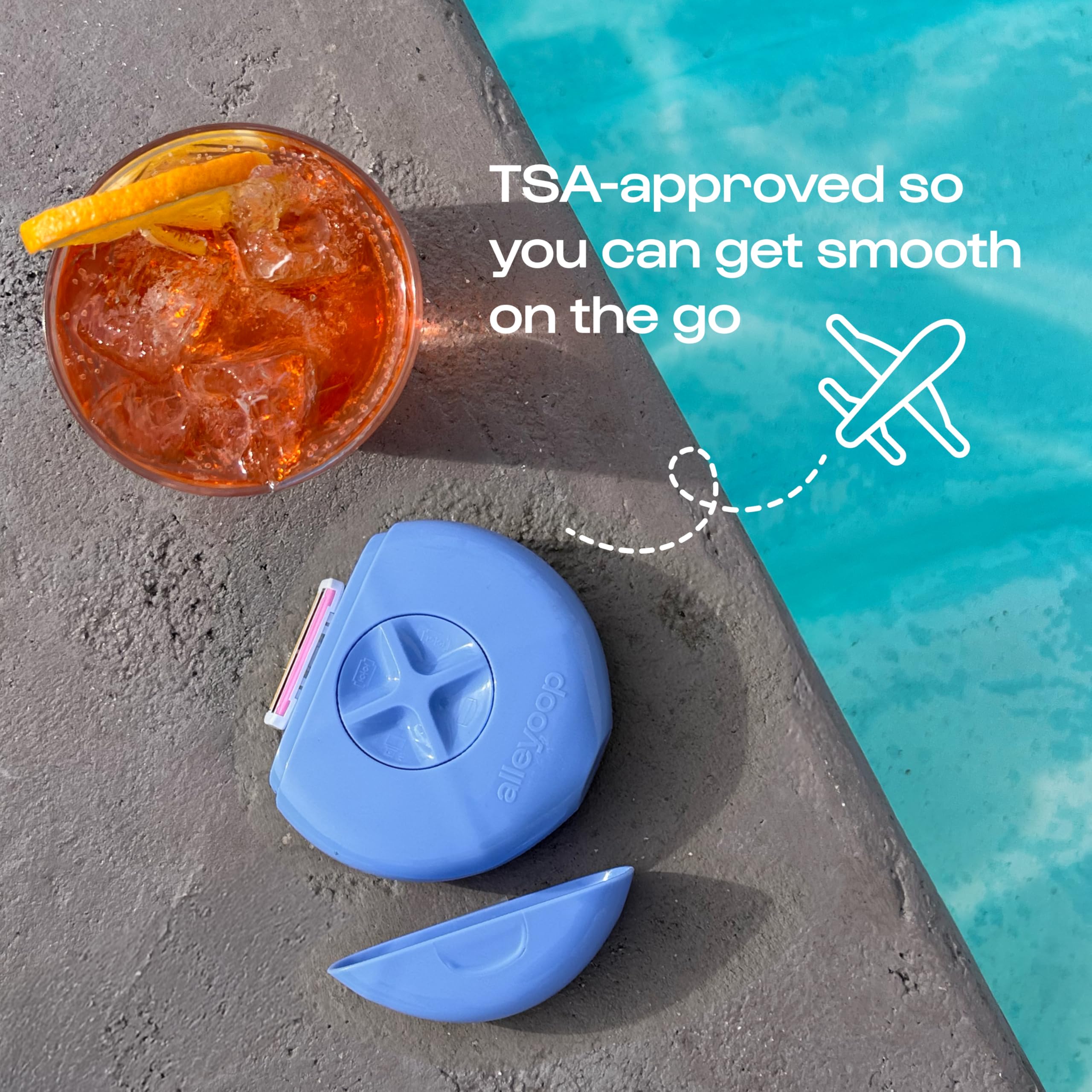 Etui de transport ALLEYOOP compact, parfait pour sac à main et voyages.