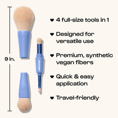 ALLEYOOP Overachiever – brosse mélange pour un estompage fluide et homogène.
