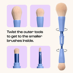 ALLEYOOP Overachiever – brosse précision-teint pour sculpter le visage avec finesse.