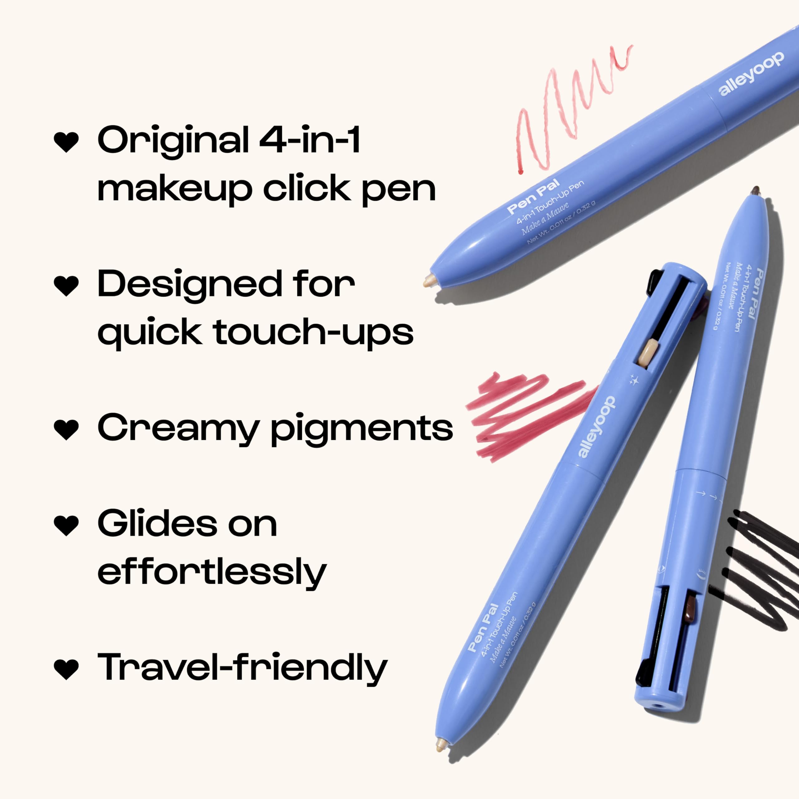 ALLEYOOP Pen Pal eyeliner provides precise, smooth lines for day or night looks.