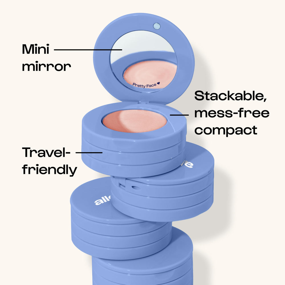 ALLEYOOP Stack The Odds – miroir mini intégré pour retouches en voyage