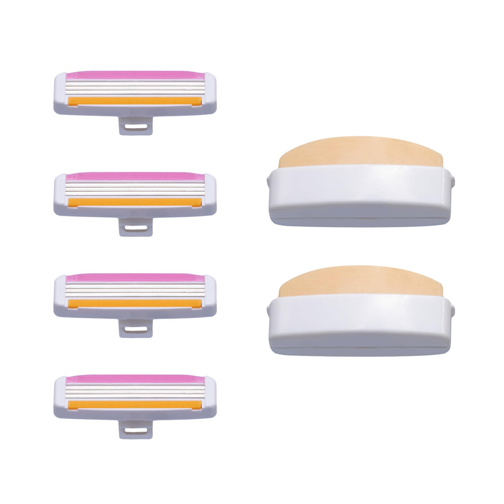 Rasoir StaySharp ALLEYOOP avec cartouches de rechange compactes pour voyage.