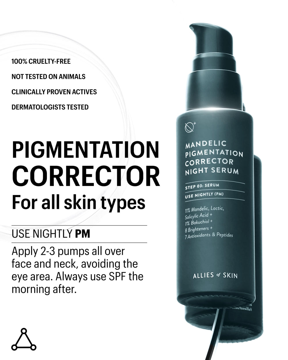 All ies of Skin formule sans silicone, sulfates et phtalates pour la peau.