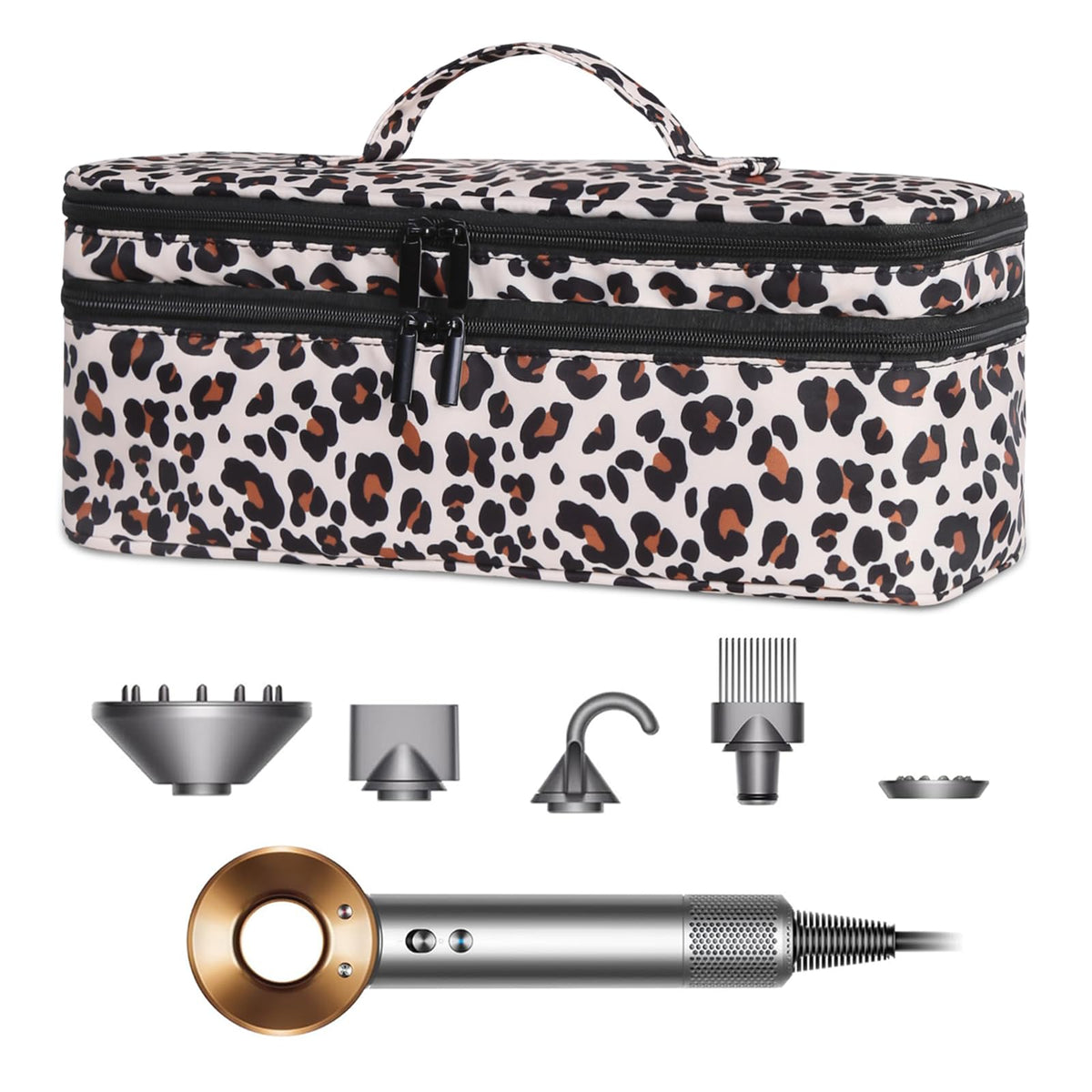 Allinpac sac voyage double-couhe avec séparation, protection des accessoires capillaires en déplacement.