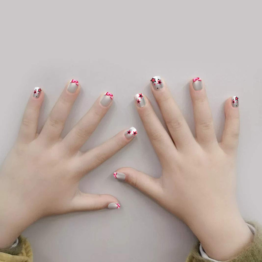 Allstarry ongles precolles enfant fleurs - application rapide et ludique.