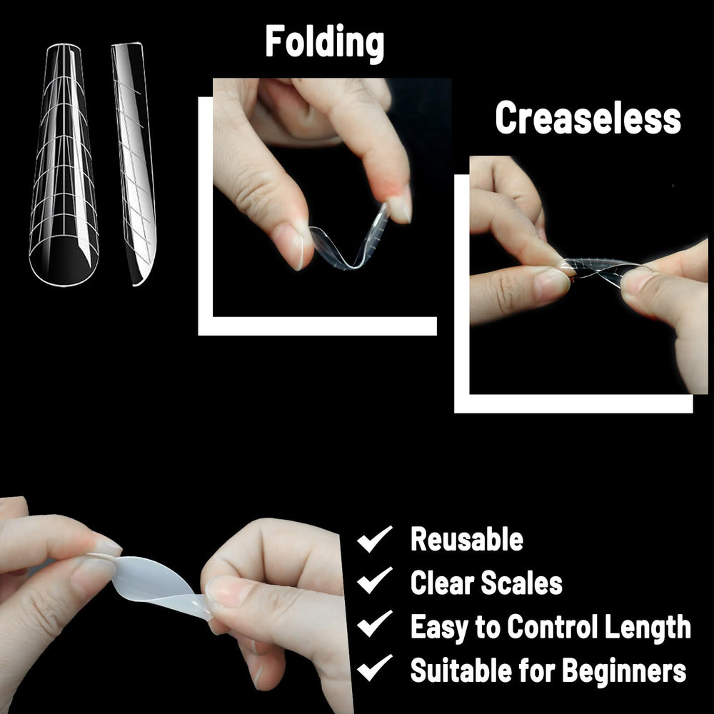 Allstarry poly-gel extensions avec formes, kit polyvalent pour ongles