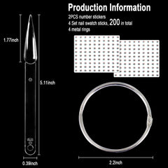 Allstarry autocollants holographiques numérotés 1–100 pour repérer rapidement les teintes.