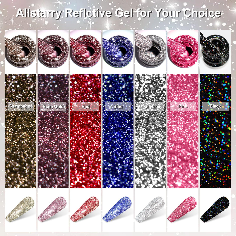 Allstarry vernis gel design-sirene-reflets, inspire des décorations marines.