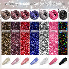 Allstarry vernis gel design-sirene-reflets, inspire des décorations marines.