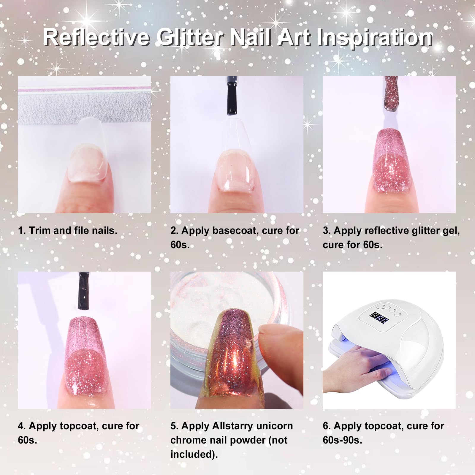 Allstarry vernis gel utilisation-domestique, parfait pour DIY à domicile.