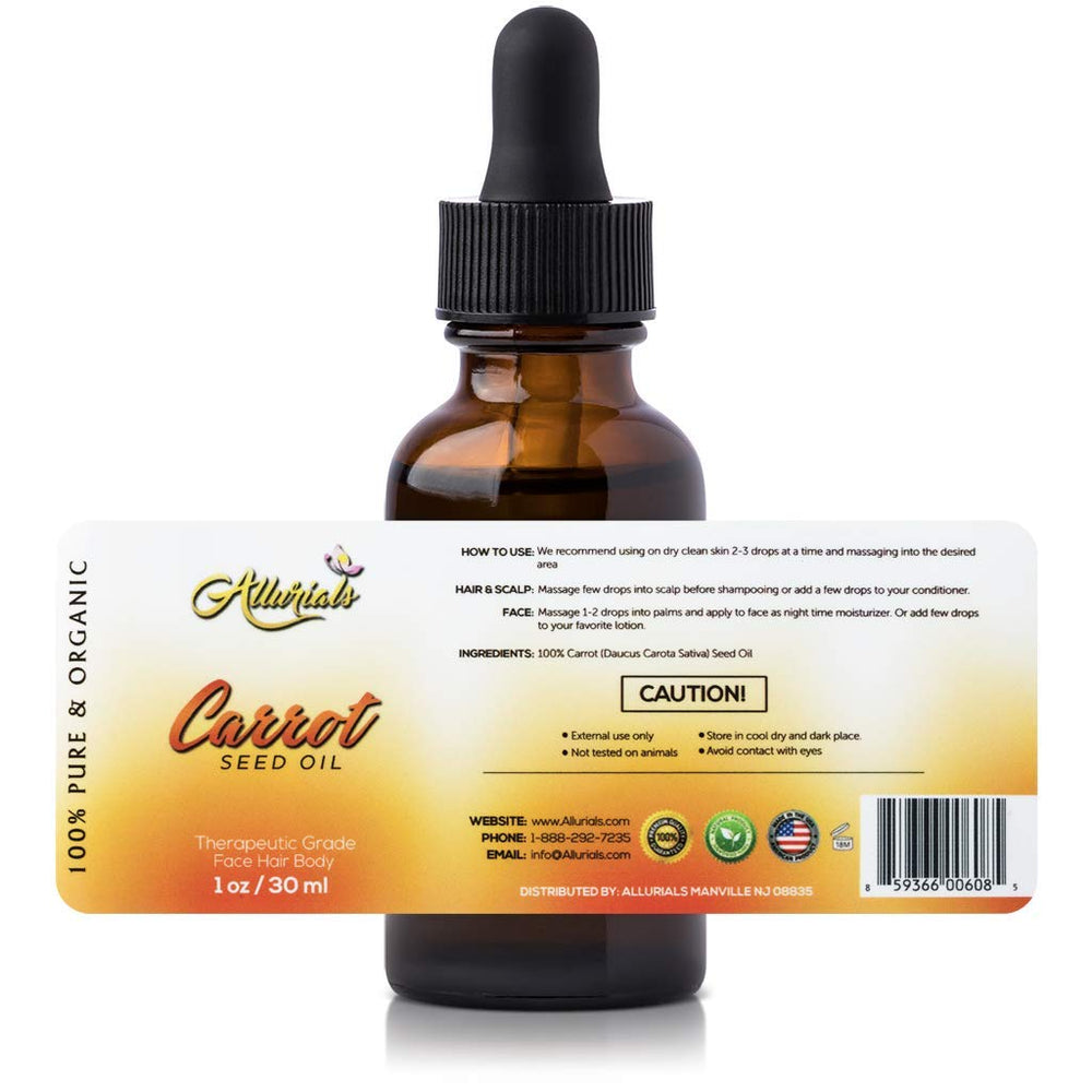 Allurials huile carotte, massage cuir-chevelu, douceur et vitalité des cheveux