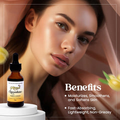 Allurials huile squalane pur visage: application douce pour un teint éclatant sans gras.