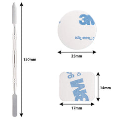 Allwon stickers métalliques ronds 25 mm pour maintien sûr des fards.