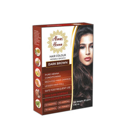 Almas Henna: poudre de coloration pour cheveux, couleur naturelle et brillance.
