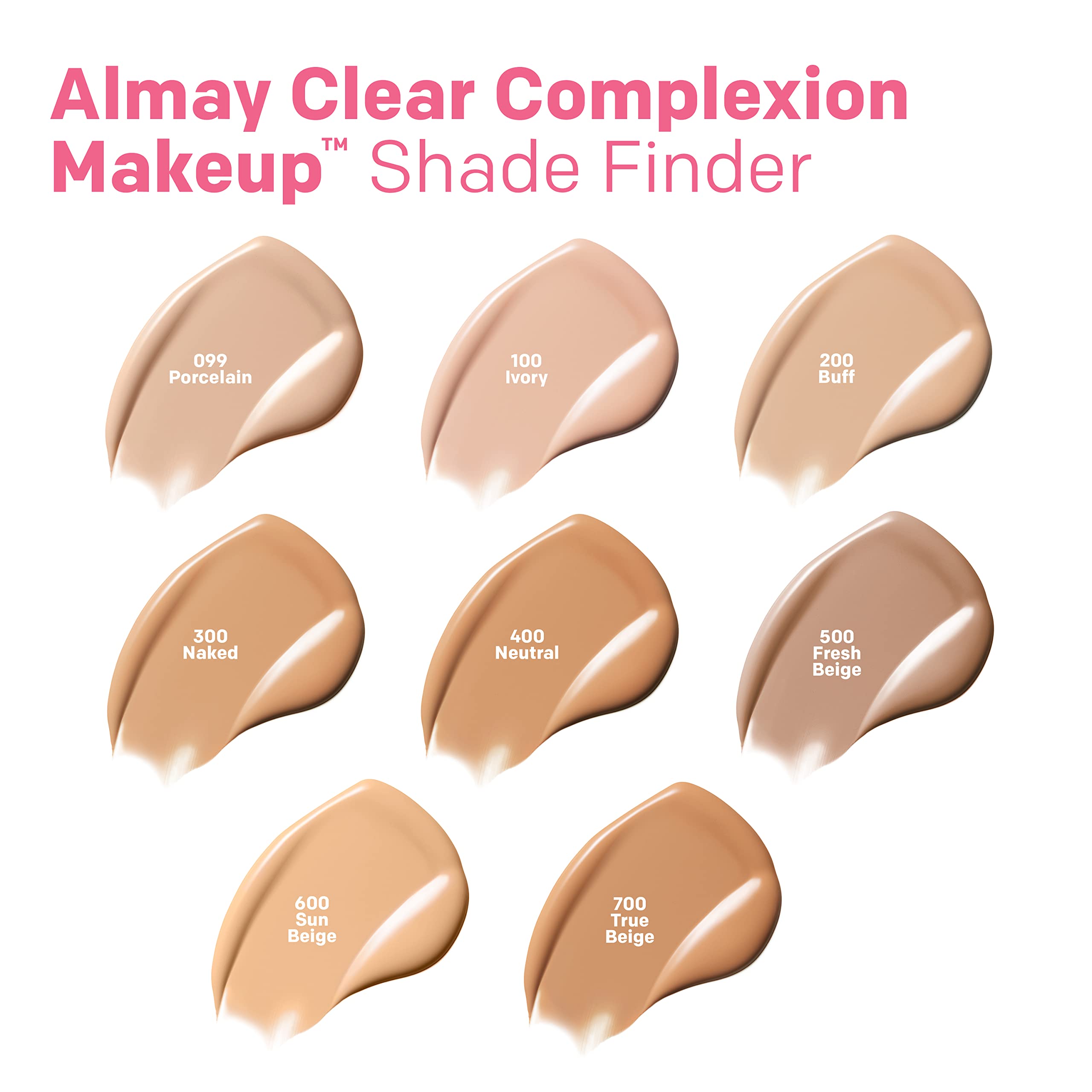 Hypoallergenic label on Almay Clear Complexion Foundation bottle