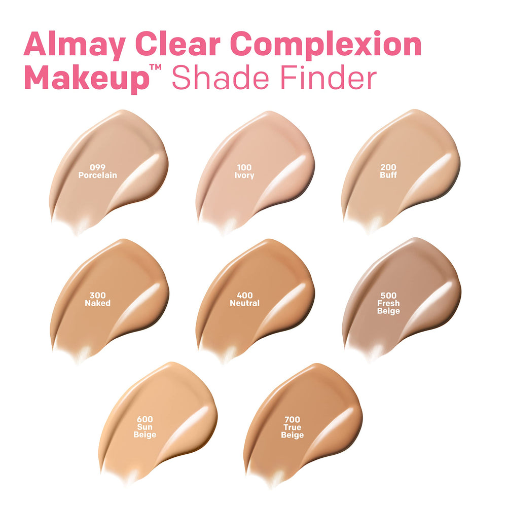 Hypoallergenic label on Almay Clear Complexion Foundation bottle