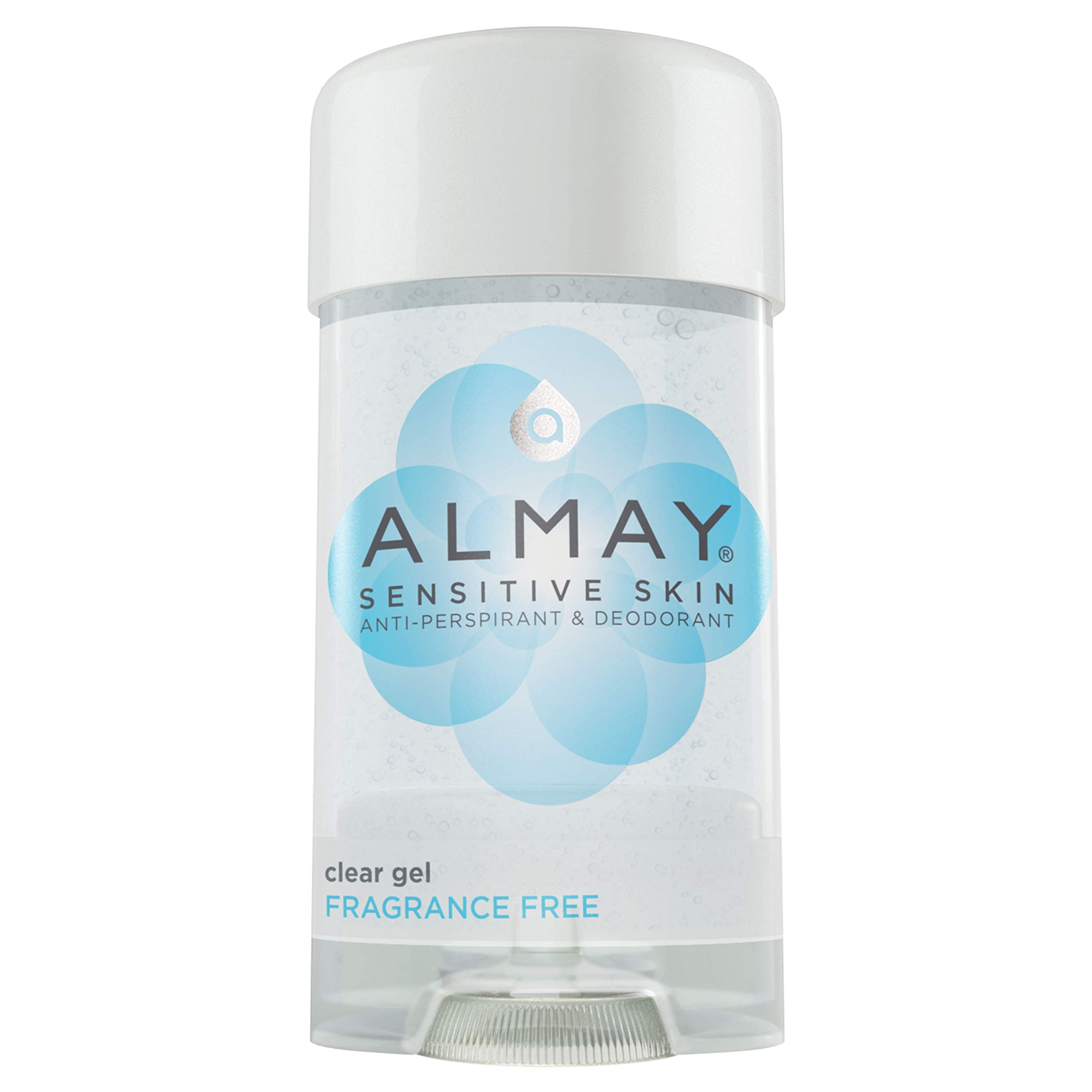 Almay Desodorisant Gel Peau Sensible — bouteille, protection douce sans irritation.