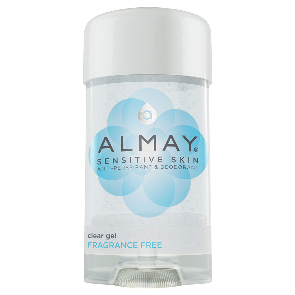 Almay Desodorisant Gel Peau Sensible — bouteille, protection douce sans irritation.