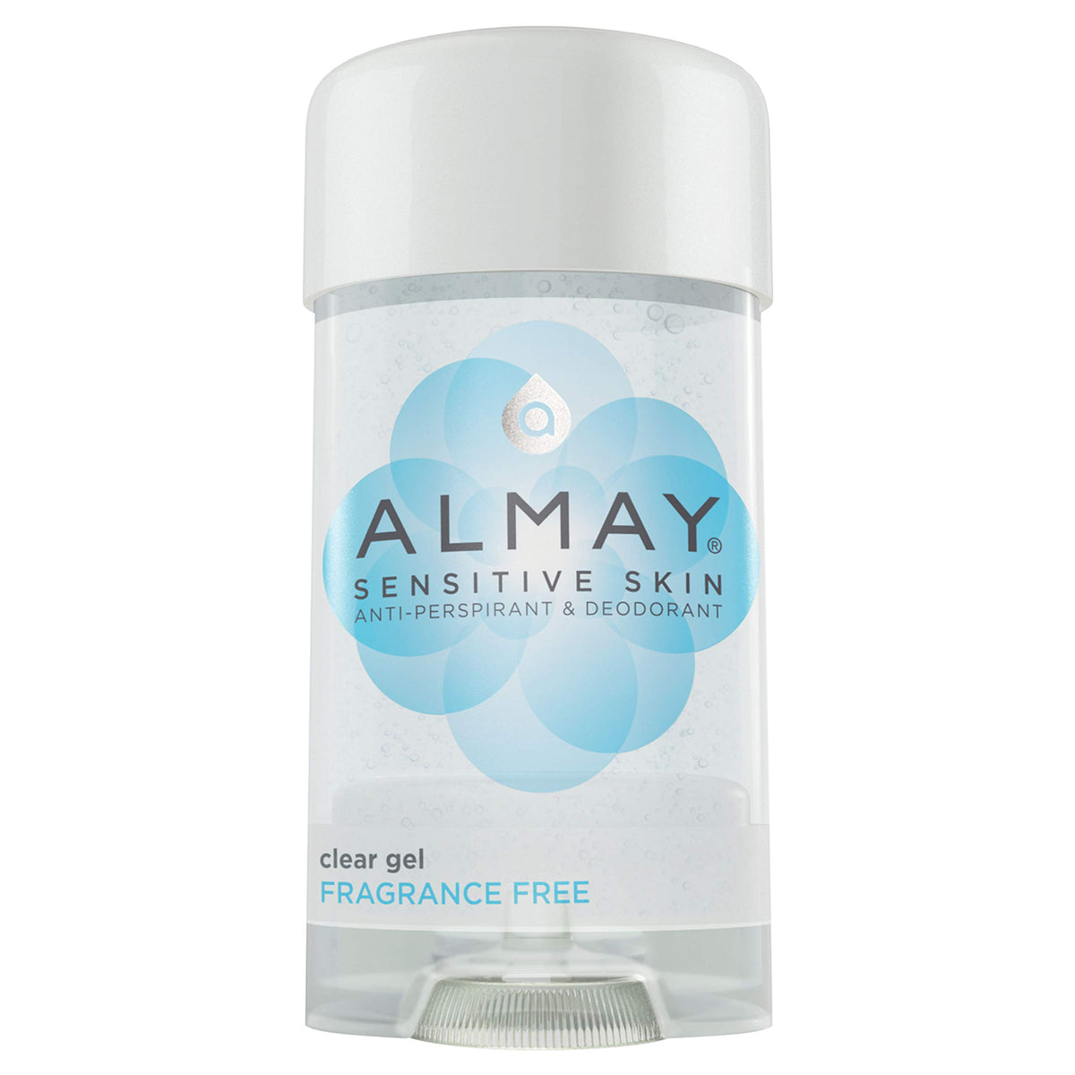 Almay Desodorisant Gel Peau Sensible — bouteille, protection douce sans irritation.