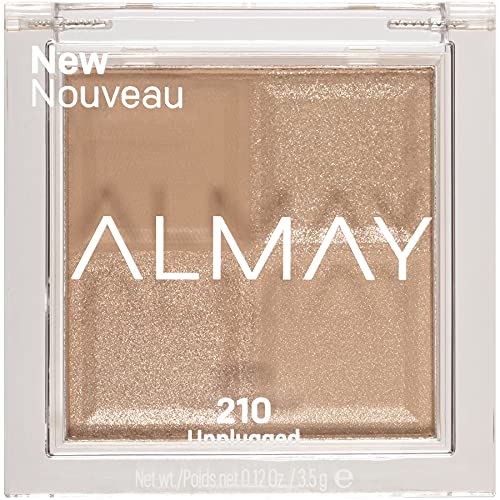 Finition matte de la palette Almay Shadow Squad pour un teint naturel.