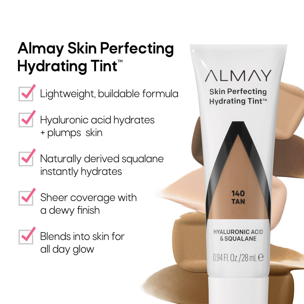 Almay fond de teint hydratant avec acide hyaluronique, hydratation immédiate.