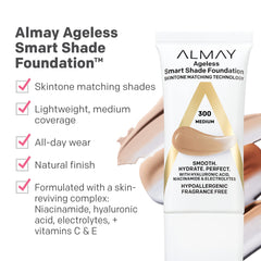 Almay fond de teint intelligent texture fluide, fini naturel
