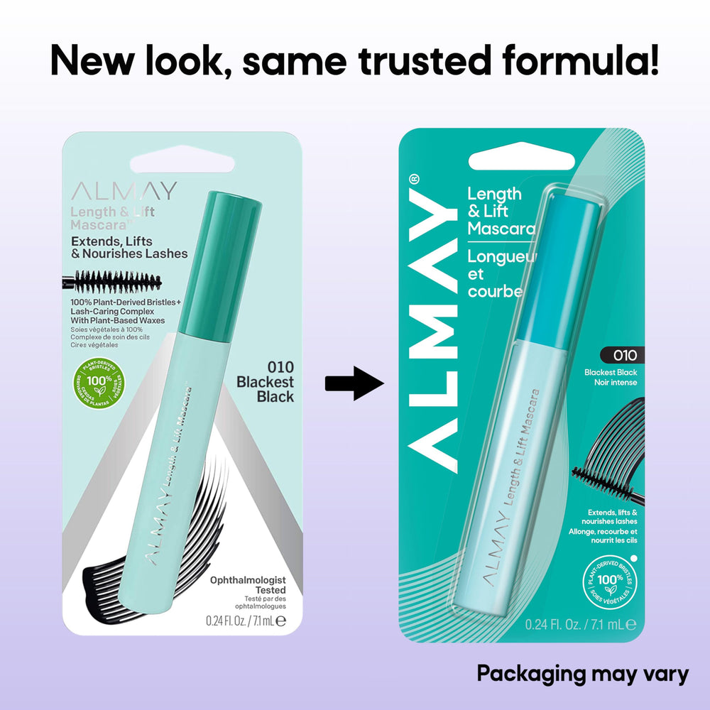 Formule soin des cils d’Almay Lengthening Mascara pour nourrir légèrement les cils.