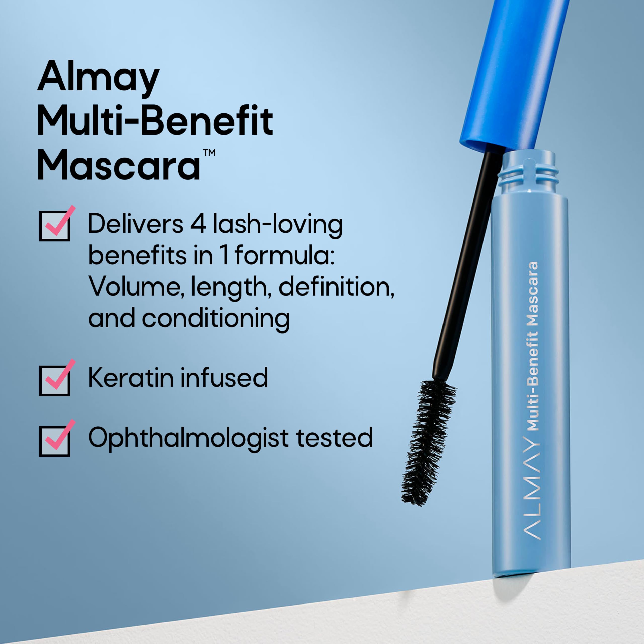Brosse longueur et définition d’Almay Mascara allonge les cils et le regard.