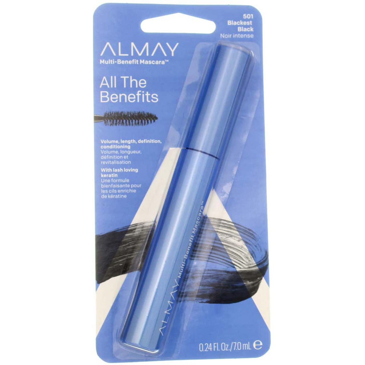 Almay Mascara Regard intense, noir profond et effet dramatique.