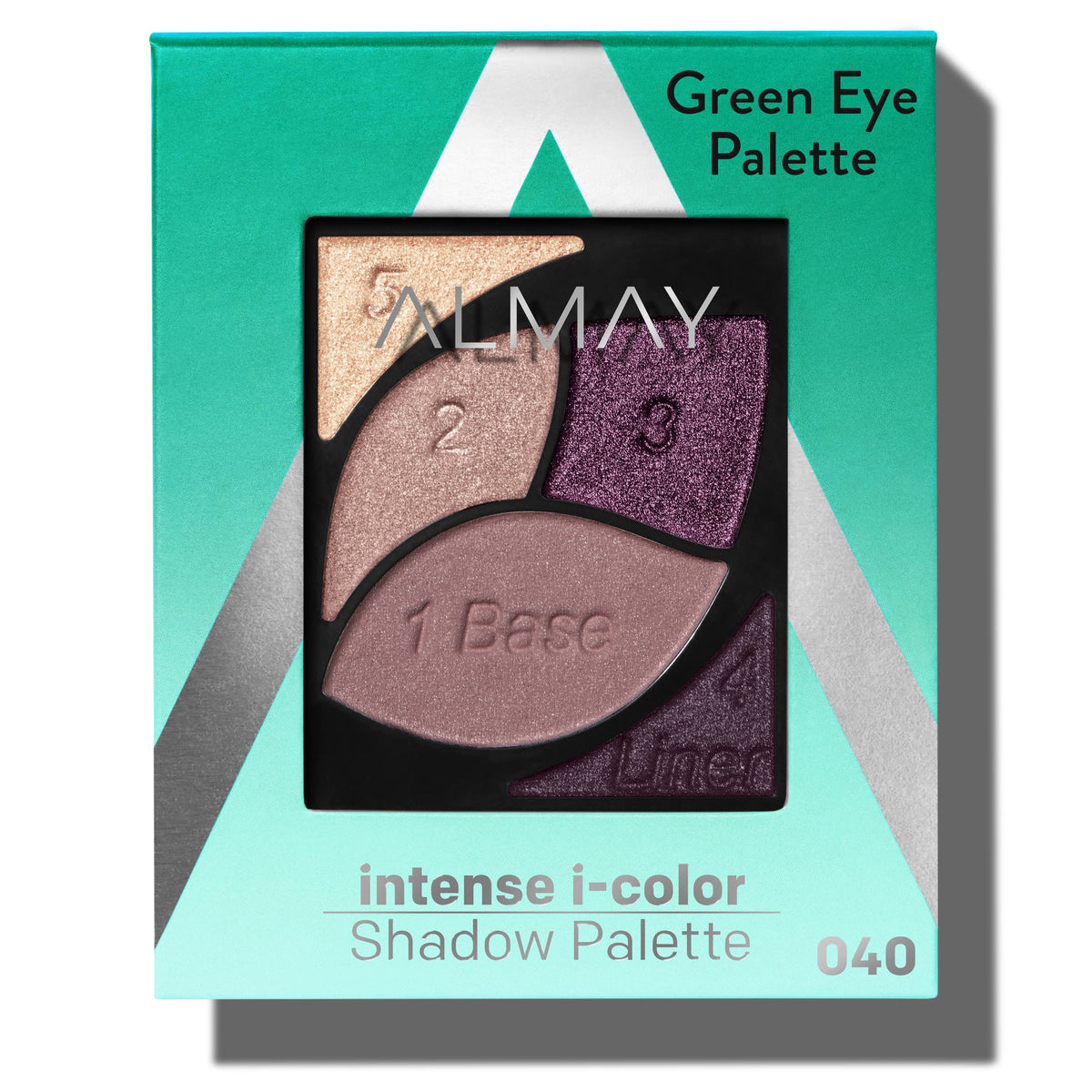 Almay Palette Ombre Yeux 040 Vert, présentation fermée, couleur durable et facile à porter