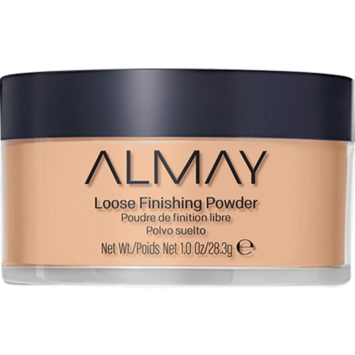 Poudre libre Almay : emballage moderne prêt à l'emploi.