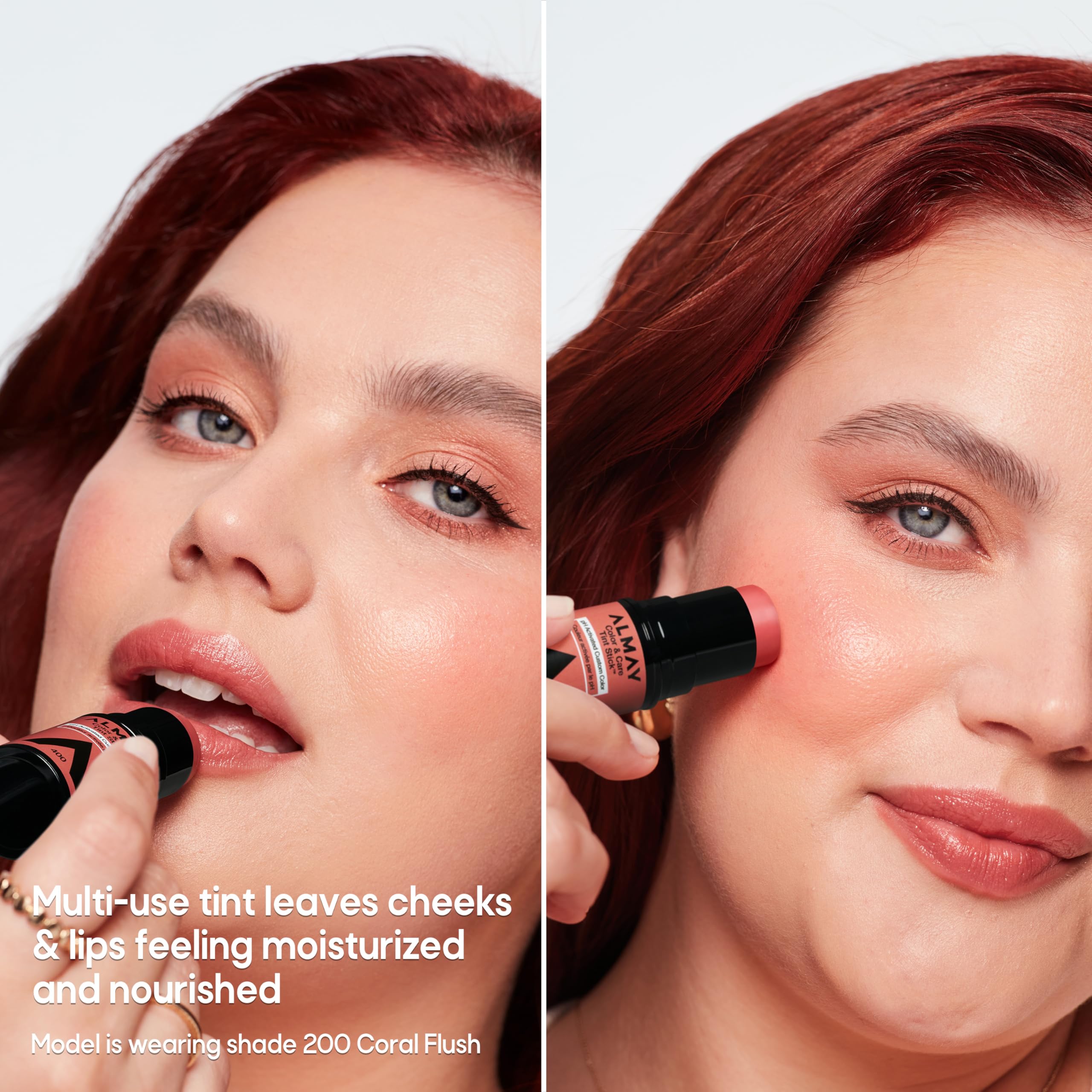 Application lisse du stick Coral Flush sur peau