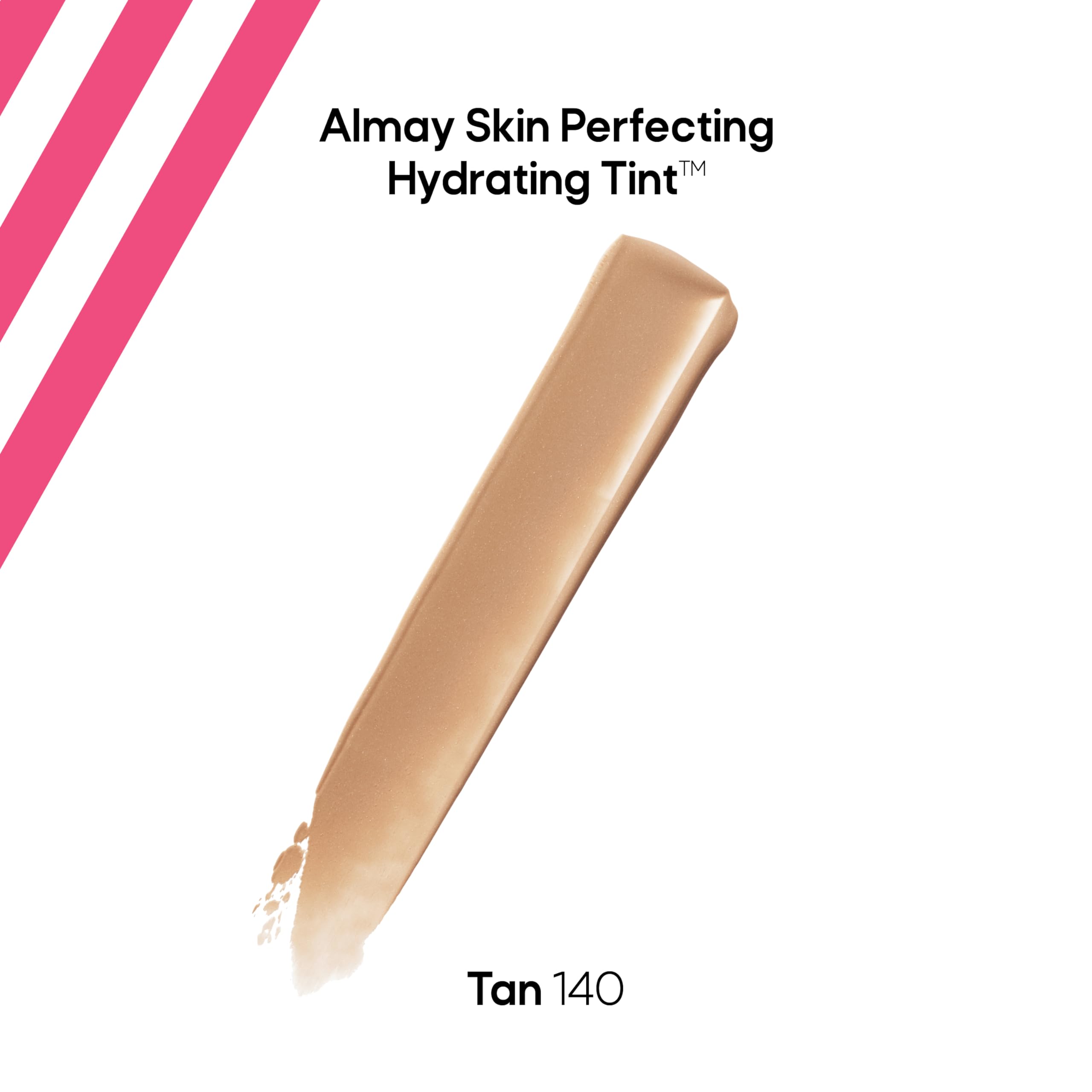 Texture légère d'Almay Teinte Hydratante Liquide sur peau, rendu doux.