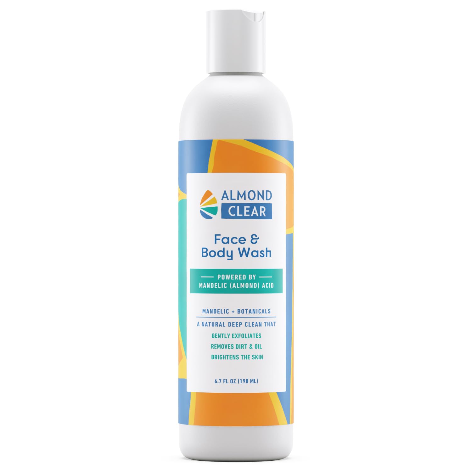 Almond Clear Gel nettoyant visage et corps, nettoyage en douceur avec sensation de fraîcheur.