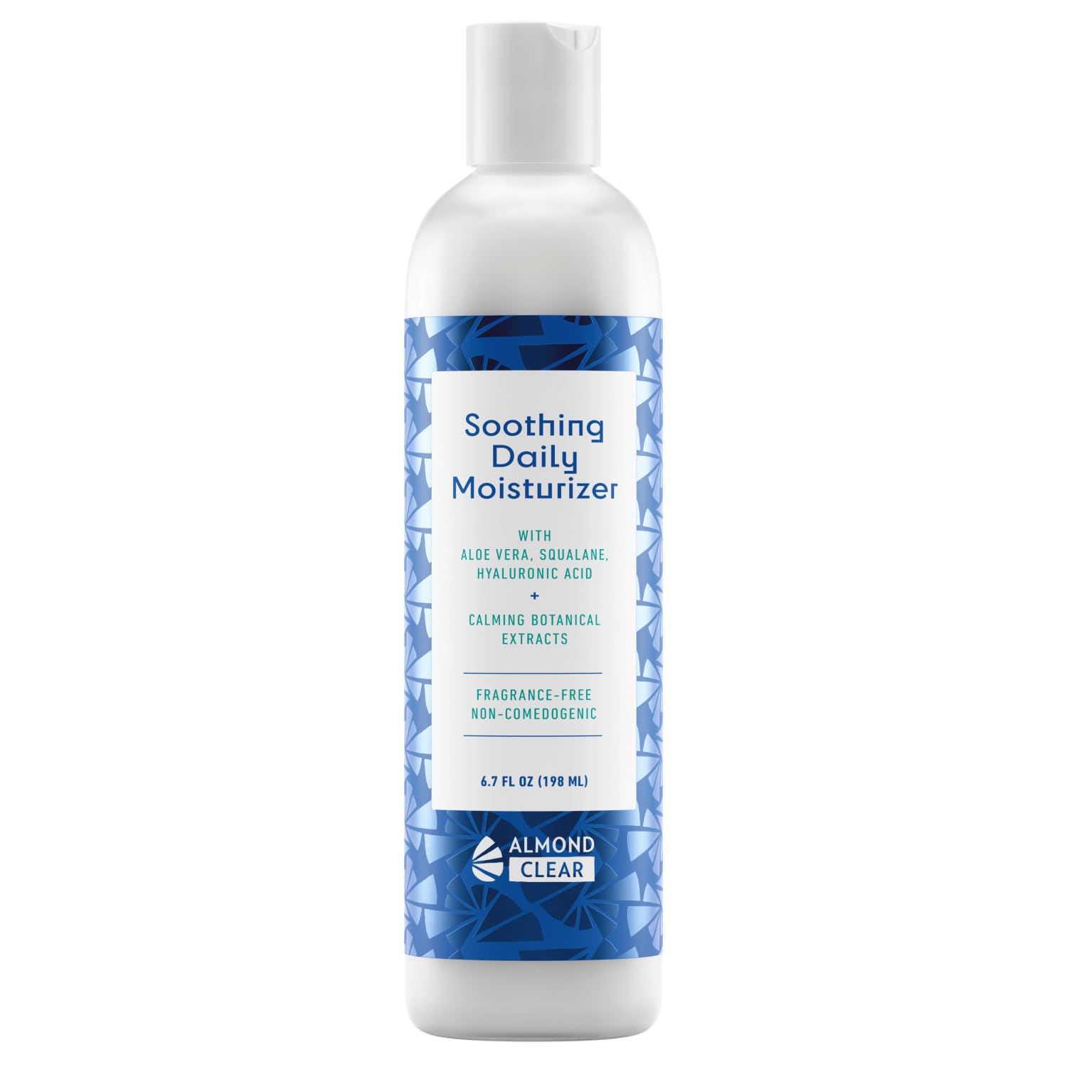 Almond Clear hydratant quotidien — bouteille prête à l’emploi pour une hydratation légère.