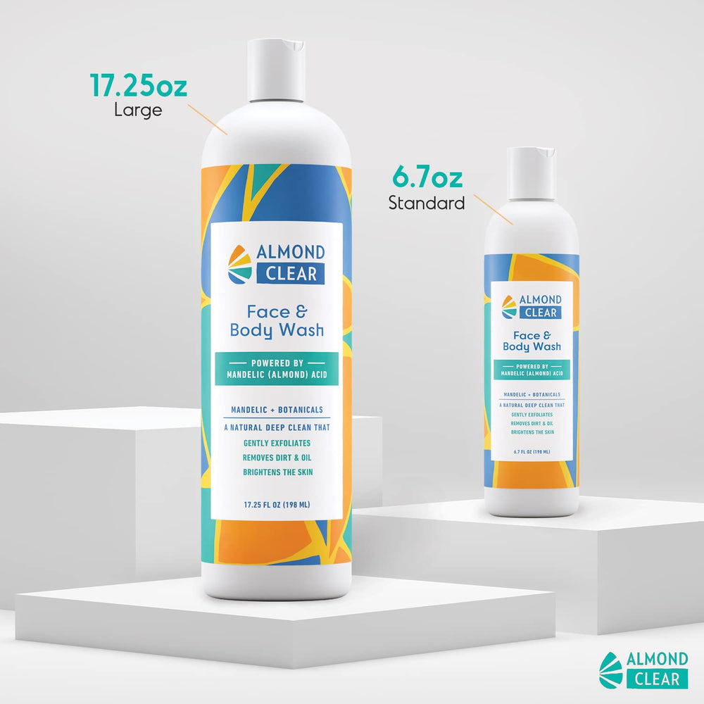 Almond Clear texture gel clair rafraîchissant pour le nettoyage quotidien.