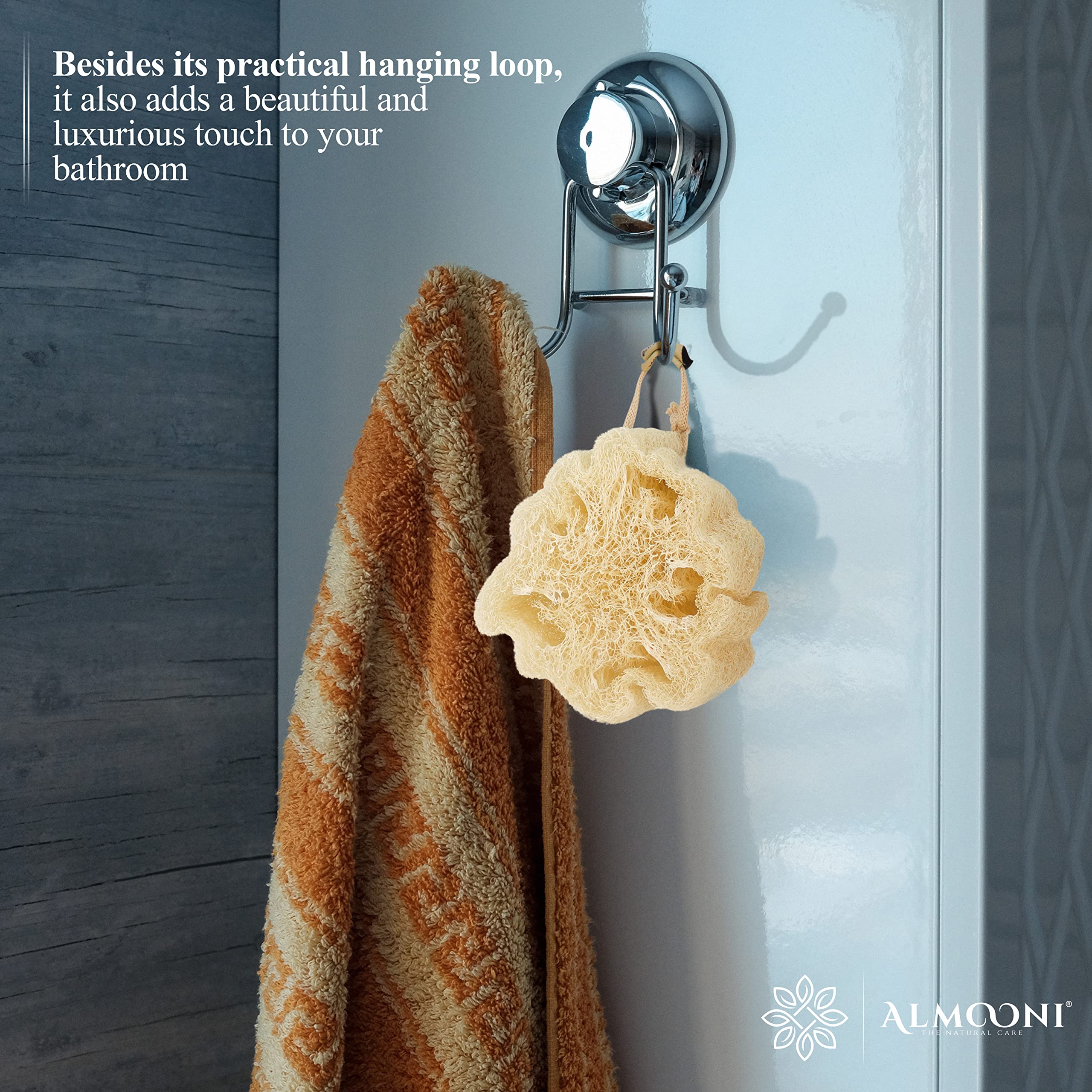 ALMOONI Pack cadeau 3 éponges – cadeau pratique pour un rituel spa à la maison.