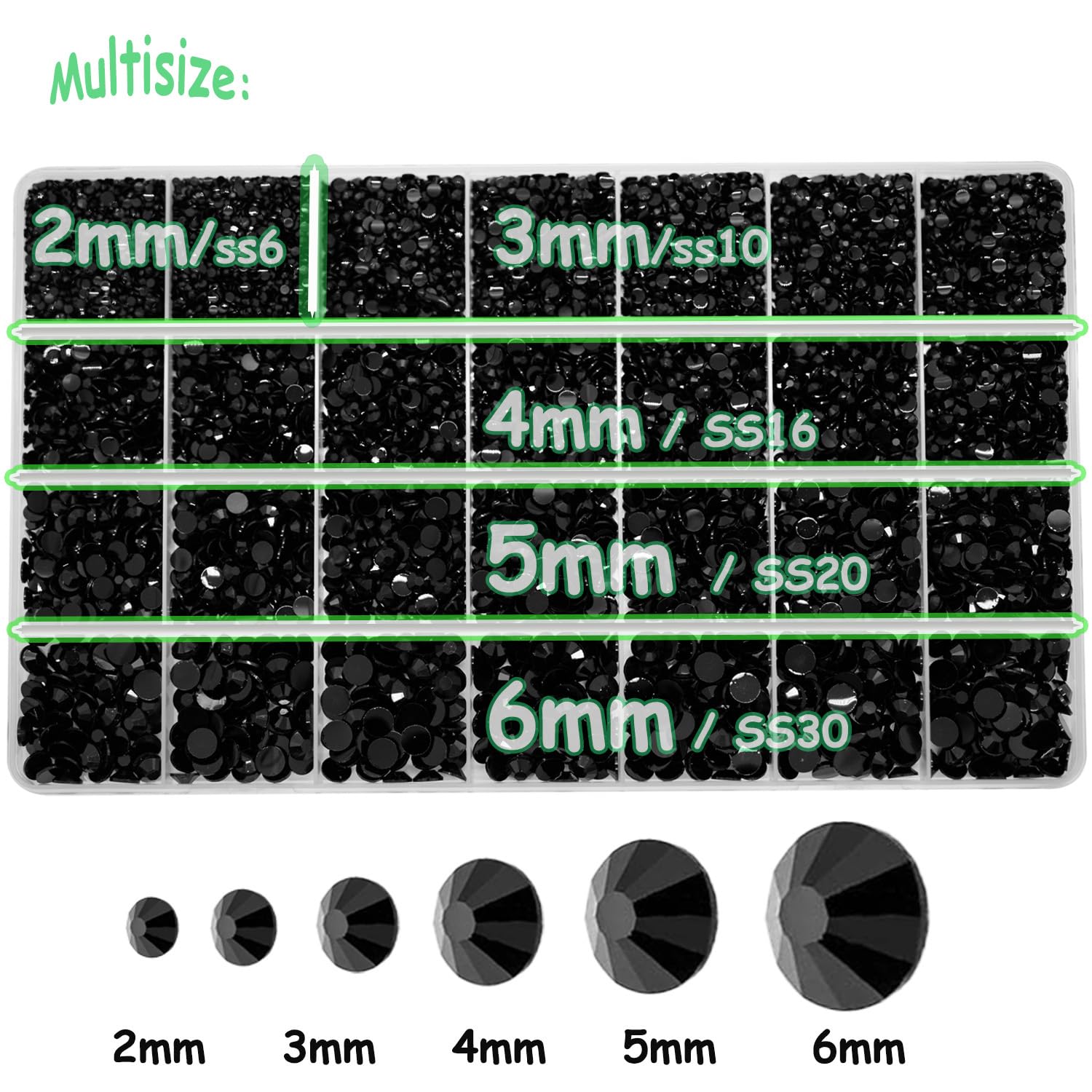 Pierres résine ALOCIAM 2 mm, petites et précises.
