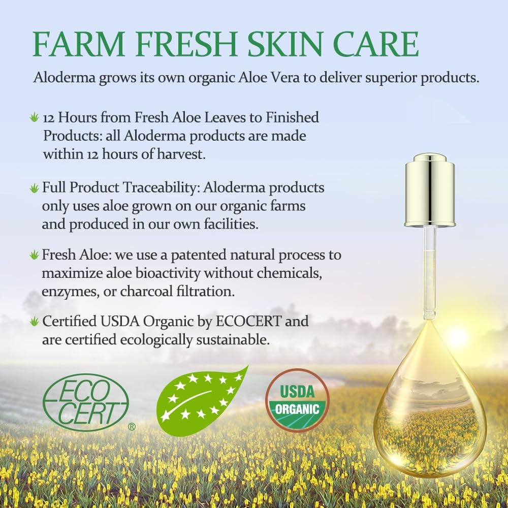 Soin cheveux Aloderma Gel d'Aloe Pur, nourrit cuir chevelu.