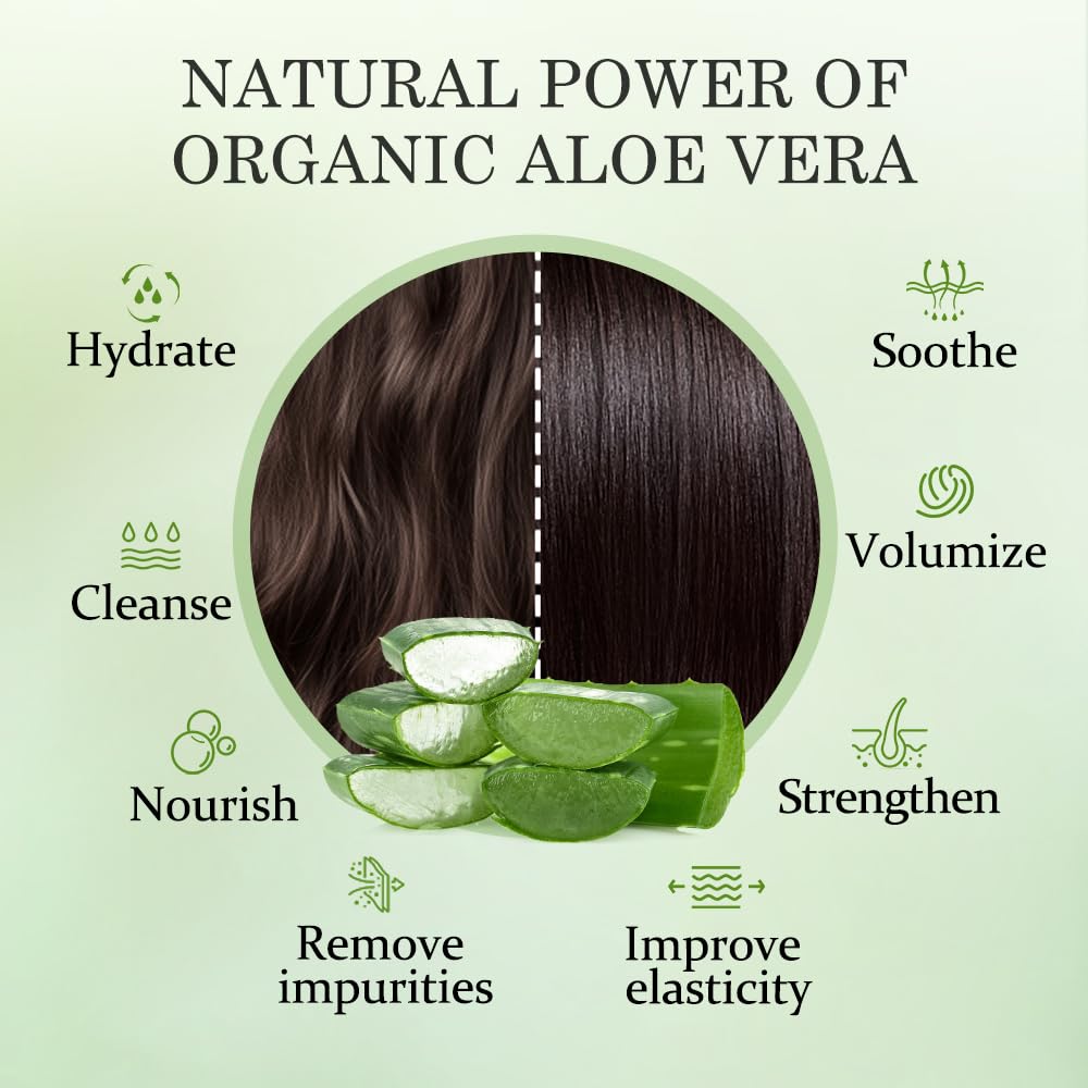 Flacon du shampooing Aloderma Aloe Nourrissant en gros plan sans alcool