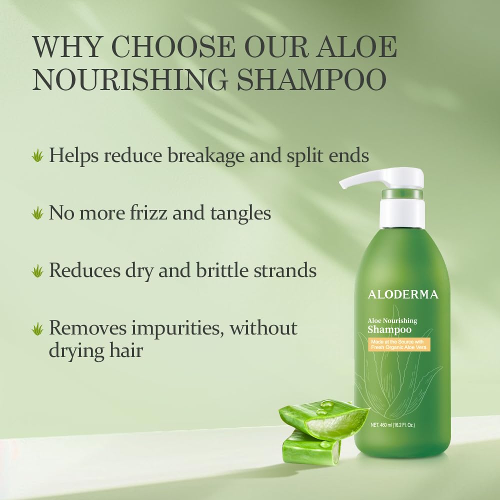 Etiquette verte d Aloderma Aloe Nourrissant sur l emballage