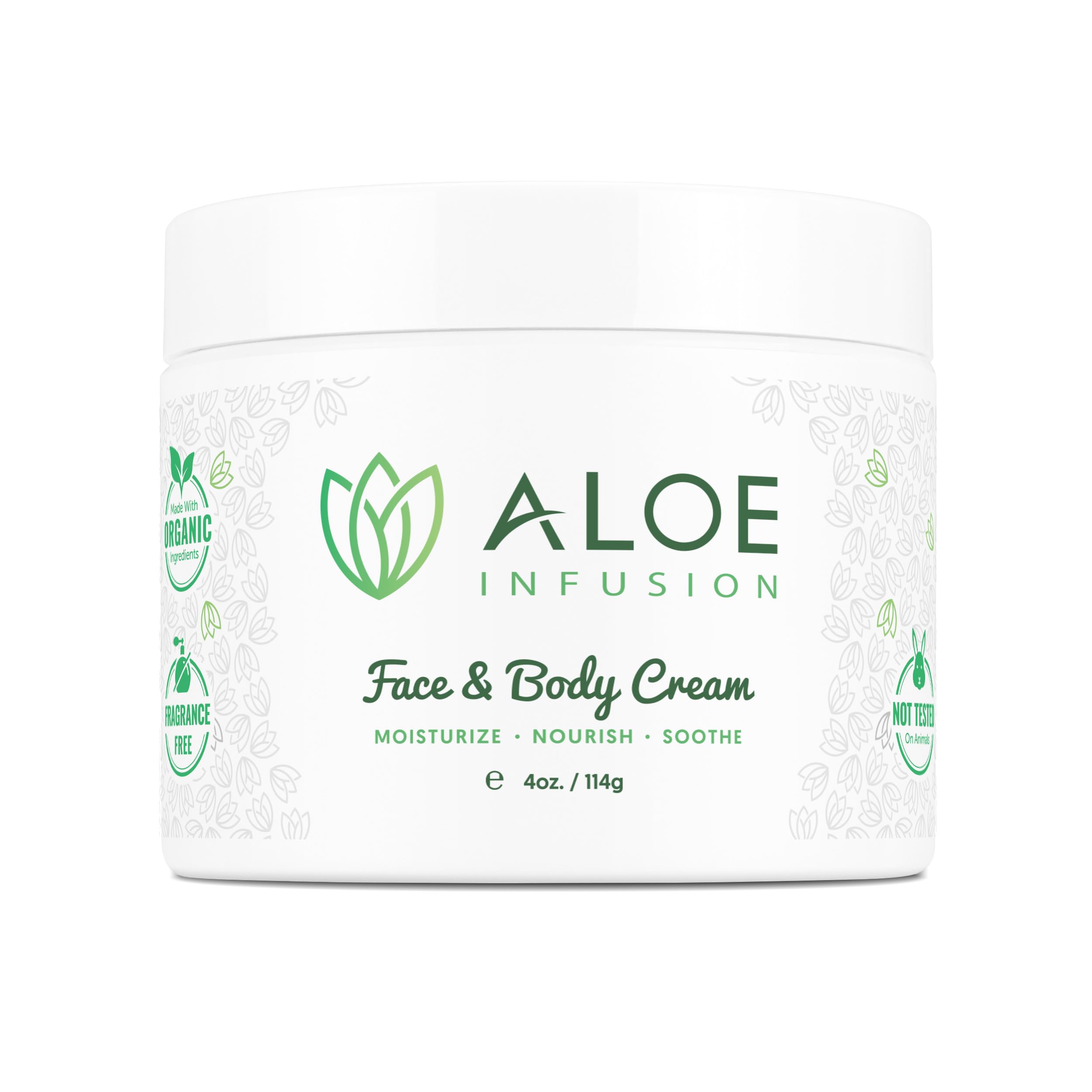 Aloe Infusion - crème visage et corps en bouteille, hydratation profonde et apaisement durable.