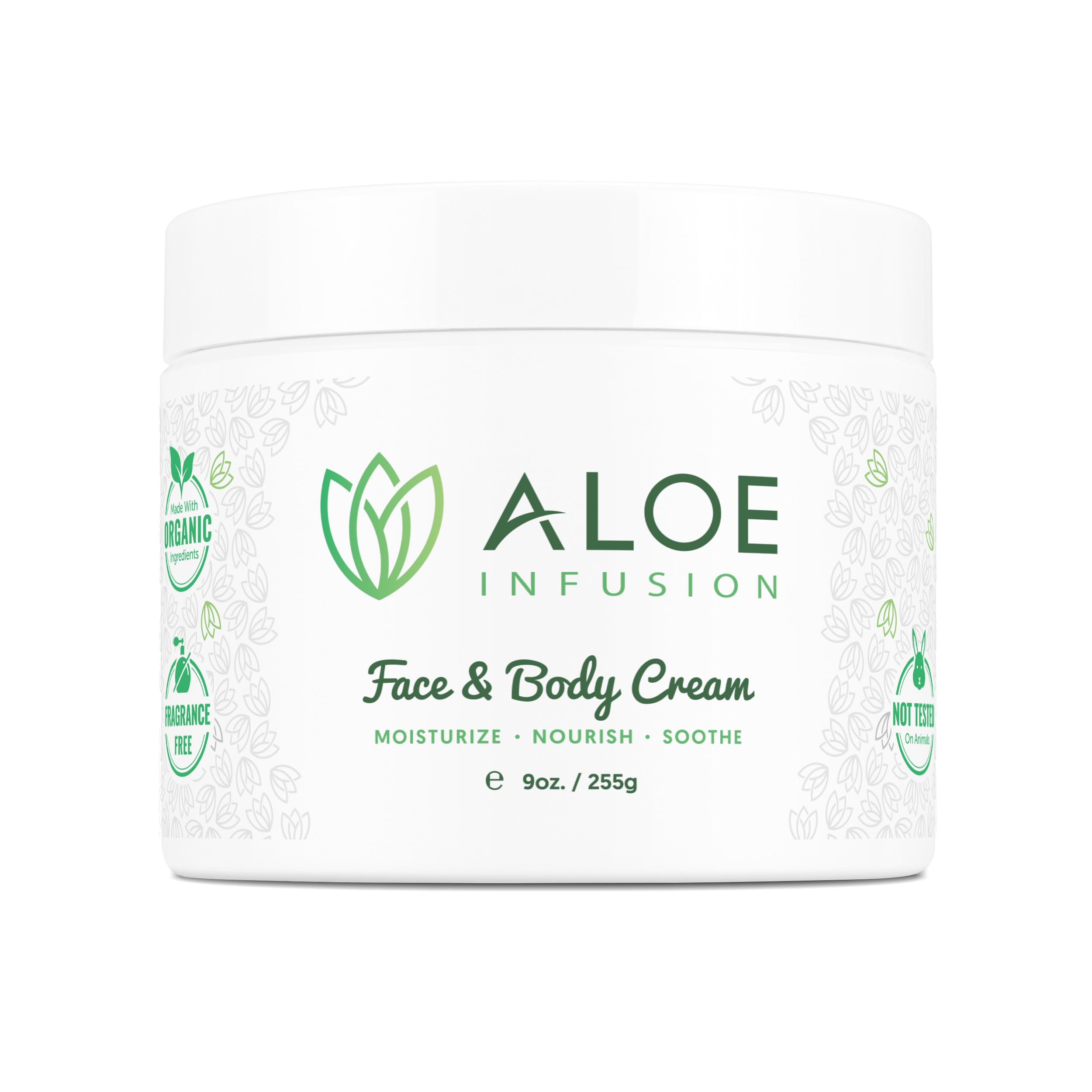 Aloe Infusion crème visage et corps pour hydratation rapide